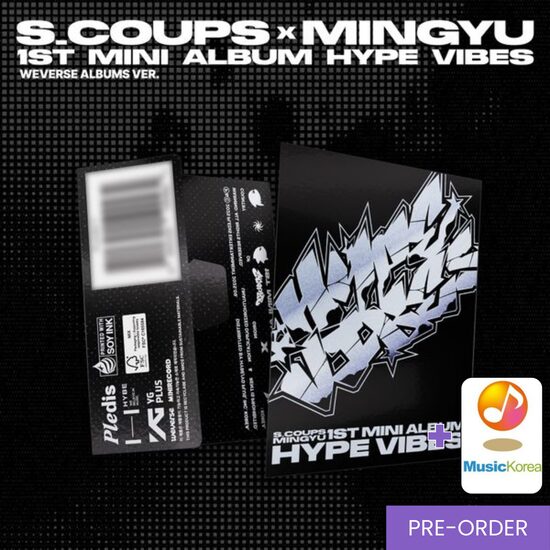 {PRE-ORDER} S.COUPS x MINGYU - 1st Mini Album [HYPE VIBES] (Weverse Ver.) + MusicKorea Photocard